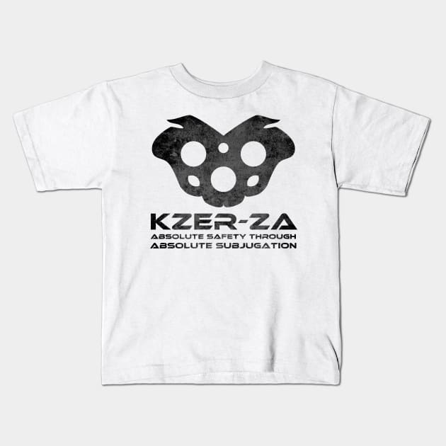 Kzer-Za Black Kids T-Shirt by talenlee